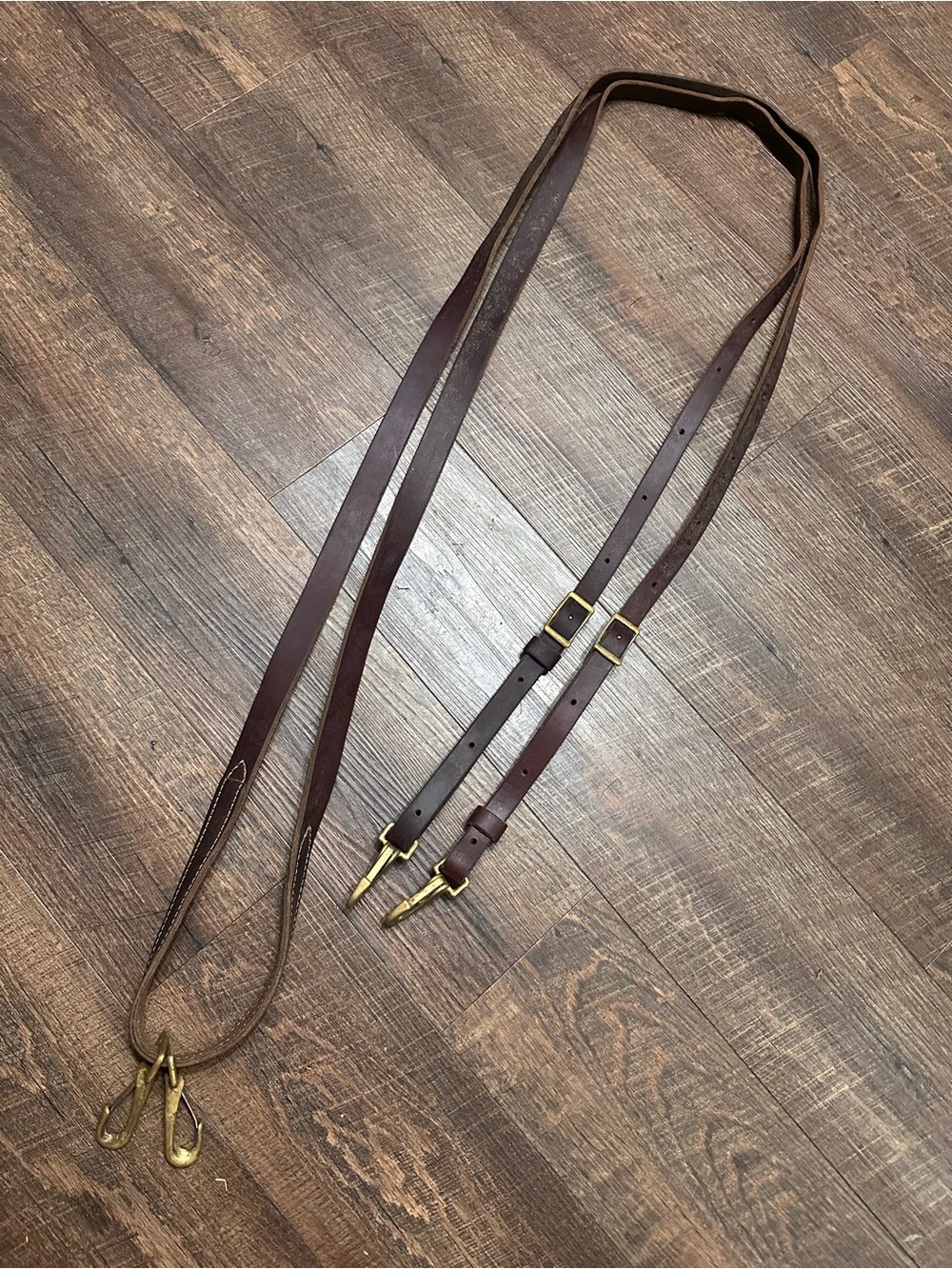Horse Tack - Leather Draw Training Reins